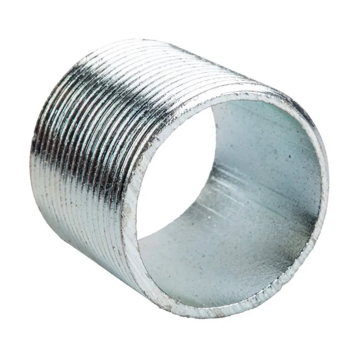 15mm steel nipple fitting threaded pipe connector for plumbing and irrigation systems