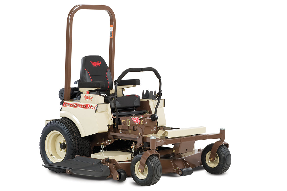 Grasshopper 226/61 zero turn mower with durable tires and comfortable operator seat