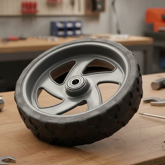 Tandem Ratel Heavy Duty Rear Wheel 8" – Steel Axle Lawnmower Wheel