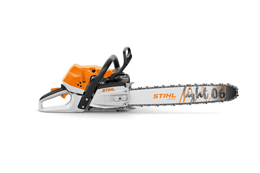 STIHL MS363 chainsaw for sale with 63CC engine and 3.5KW power in orange and gray design