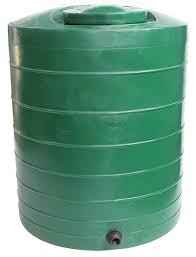 Large green durable plastic water tanks designed for long-lasting water storage