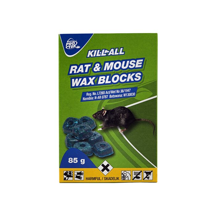 KILL-ALL Rodenticide 85g Rat & Mouse Wax Blocks