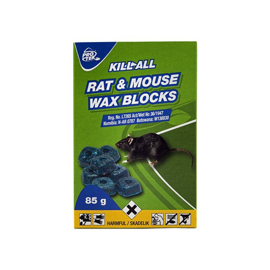 KILL-ALL Rodenticide 85g Rat & Mouse Wax Blocks