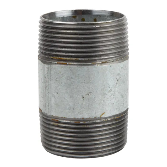 20mm galvanized nipple barrel pipe fitting with threaded ends for plumbing and industrial use