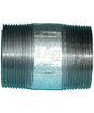 50mm galvanized barrel nipple with threaded ends for secure pipe connections