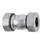 50mm galvanized pipe coupling made of galvanized metal with hexagonal nut fittings