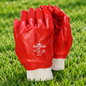 PVC Glove With Knitted Wrist