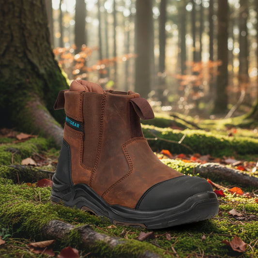 Slate-Crazy Horse Grittgear Safety Shoes