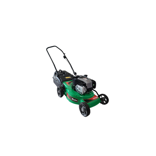 Tandem Executive Briggs and Stratton 675iS lawnmower with green deck and black engine cover