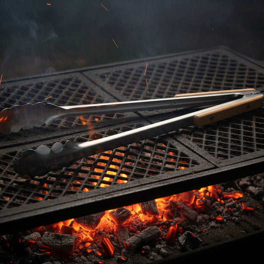Kaufmann Outdoor Braai Tong Stainless Steel & Wood 400mm
