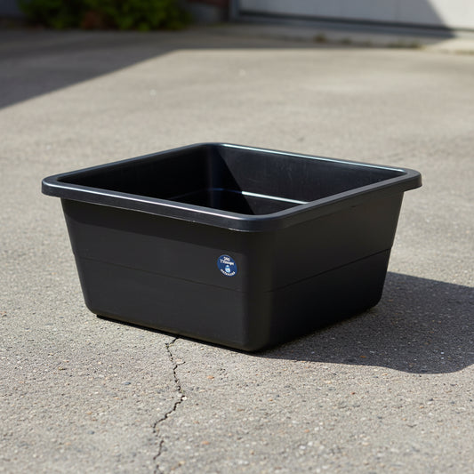 Wash Trough Single Bowl PVC Black – Includes Bracket
