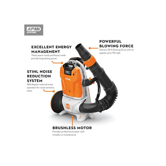 STIHL BGA300 Battery Backpack Blower - GP Lawnmowers