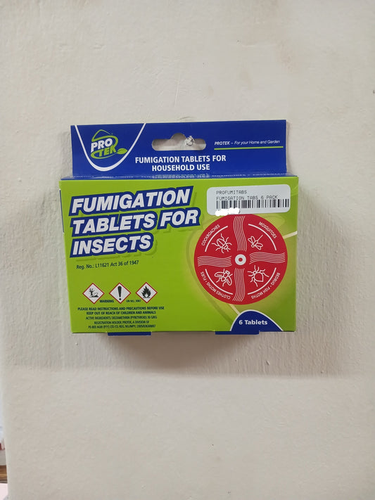 FUMIGATION TABS Pest Control Tablets 6 Pack for Effective Use