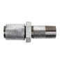 Galvanized long screw nipple 20mm metal pipe fitting with threaded ends for plumbing