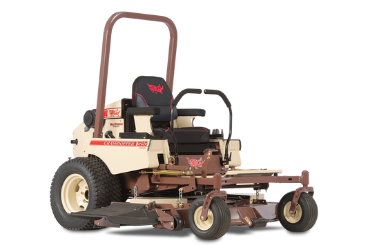 Grasshopper 325D 72 inch diesel mower with wide cutting deck and comfortable operator seat