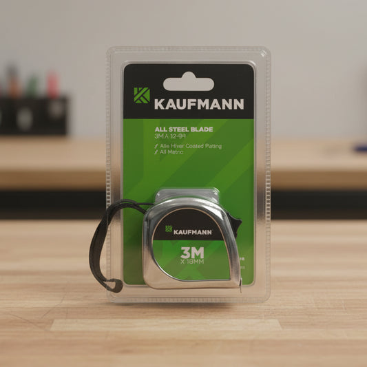 Kaufmann Tape Measure All-Steel Blade 3m x 16mm