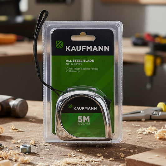 Kaufmann Tape Measure All-Steel Blade 5m x 25mm