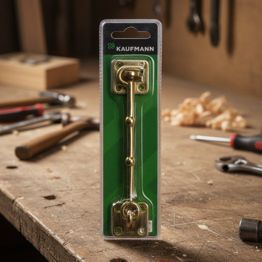 Kaufmann Cabin Hook 150mm Brass Plated Zamac