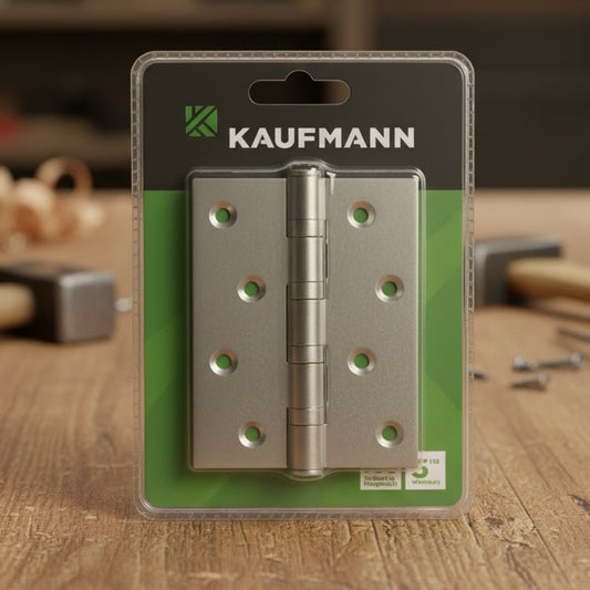 Kaufmann Butt Hinge 100mm Ball Bearing Stainless Steel (Pair)