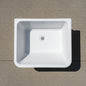 Wash Trough Single Bowl PVC White – Includes Bracket