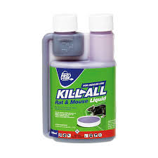 KILL-ALL rodent control 200ml bottle with rat and mouse liquid for pest control