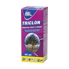 Triclon tree killer 50ml bottle packaging for unwanted trees and shrubs removal
