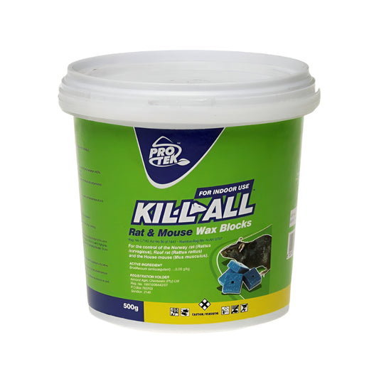 Kill-All-Wax 500g rat and mouse wax blocks for indoor use pest control available Kill-All-Wax 500g buy online