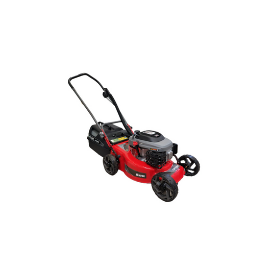 TANDEM RATEL VX 200 heavy duty durable push lawn mower for thick grass with red body and black wheels