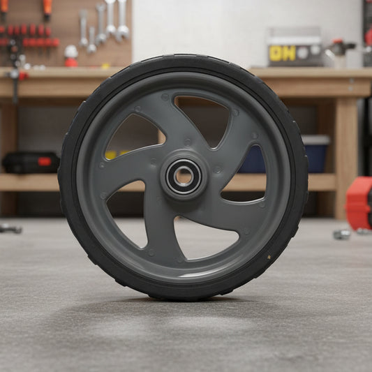 Tandem Ratel Heavy Duty Rear Wheel 8" – Steel Axle Lawnmower Wheel