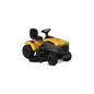 Yellow and black STIGA 3108 ride-on mower with comfortable seat and steering wheel