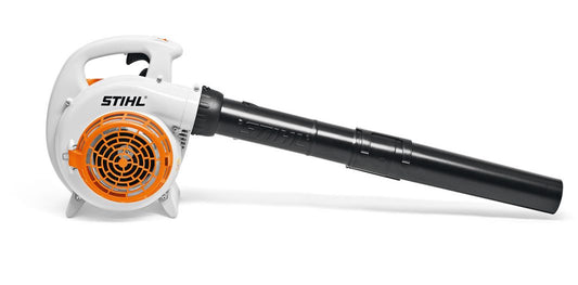 STIHL BG56 blower for sale white and orange handheld leaf blower with black nozzle