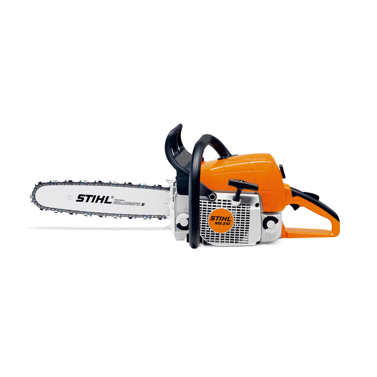 STIHL MS310 chainsaw for sale 59cc gas powered professional cutting tool with orange body