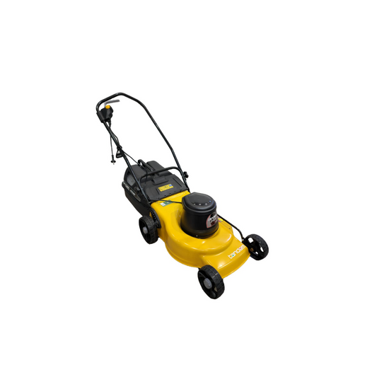 Tandem Pacer lawnmower for sale yellow and black NTP2400 model with grass catcher and ergonomic handle