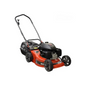 Tandem Ratel Honda GCV200 lawnmower with red base and black engine on white background