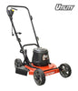 TANDEM UTILITY 3000W electric lawnmower with black handle and orange base for efficient lawn care
